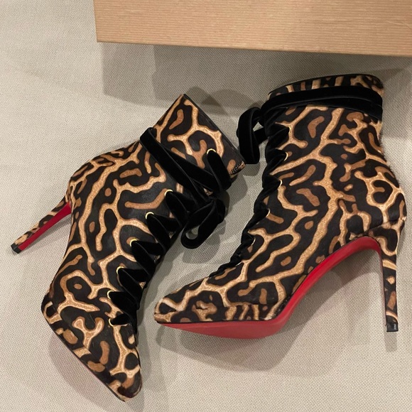 NWT❤️Christian Louboutin❤️Circus Nana 100 Pony Boots - Picture 4 of 12